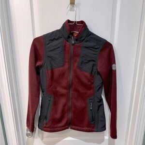 Eddie Bauer Sport‎ Shop Women’s Full Zip Burgundy, Jacket Size XS